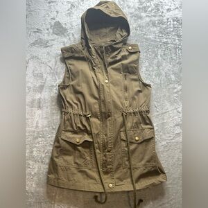 Zenana Women's Olive Hooded Vest